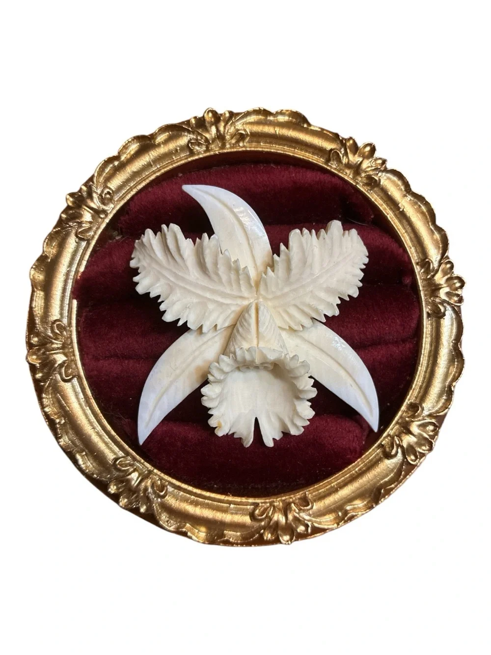 Vintage Orchid Brooch